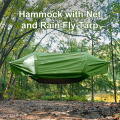 Camping Hammock Tent with Mosquito Net and RainFly，3 in 1 Waterproof Lightweight Sleeping Hammock , Travel Outdoor with Hiking