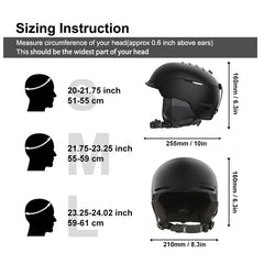 Ski helmet integrated with warm PC+EPS outdoor sports snowboard, light color, high-quality helmet for men and women