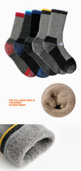 2 Pairs Merino Wool Ski Hiking Socks Men Women Winter Outdoor Sports Mountaineering Thermal Socks Thicken Breathable Size 35-47