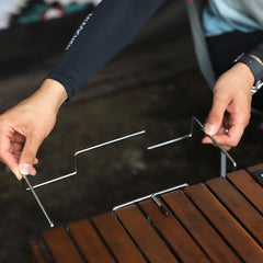 Outdoor Camping Table Organizer Picnic Trash Can Storage Rack Foldable Trash Bag Holder Kitchen Trash Organizer