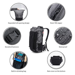 Naturehike Hiking Backpack Outdoor Sports Bag 60+5L Large Capacity Ergonomic Design Backpack Camping Travel Waterproof Bagpack