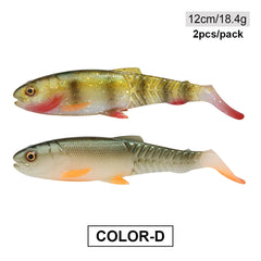 Spinpoler Predator Soft Fishing Lure Swimbait Paddle Tail Silicone Cannibal Artificial Bait Open Mouth Jig Head Bass Sea Wobbler