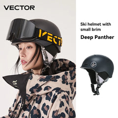 VECTOR Ski Helmet Safety Integrally-Molded Snowboard Helmet Motorcycle RemovableSkiing Snow Husband Men Women Child Kids