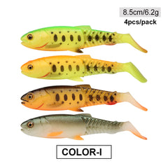 Spinpoler Predator Soft Fishing Lure Swimbait Paddle Tail Silicone Cannibal Artificial Bait Open Mouth Jig Head Bass Sea Wobbler