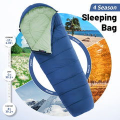 Naturehike Camping Sleeping Bag Ultralight Waterproof Cotton Mummy 4 Season Backpacking Sleeping Bags Outdoor Travel Hiking