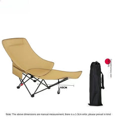 Portable Outdoor Three-Height Adjustment Recliner Folding Chair Moon Chair Camping Office Nap Beach Fishing Chair