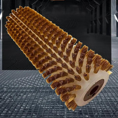 Ski Wax Brush Kit Efficient with Axle Handle Cover Roller Brush Snowboard Maintenance Ski Waxing Brushes Snowboard Waxing Brush