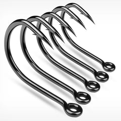PROBEROS 10Pcs/lot Thick High Carbon Steel Fishhook Lron Hook With Barb Hook for Haihu River Fishing Gear Accessories Wholesale