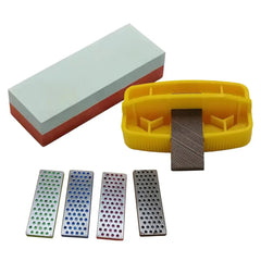 All-in-One Ski Edge Tuner Kit Ergonomic Grip, Diamond Stone & File for Easy DIY Ski & Snowboard Maintenance at Home