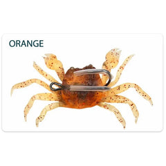 2 PCS 3D Simulation Rubber Crab Soft Fishing Lures with Double Hook Sea Fishing Bait Trap Sinking Swimming Tackle Accessories