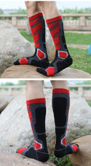 Professional Men Merino Wool Ski Socks Outdoor Sports Thickened Terry Keep Warm Knee High Long Skiing Snowboard Hiking Socks