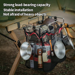 Outdoor Camping Table Organizer Picnic Trash Can Storage Rack Foldable Trash Bag Holder Kitchen Trash Organizer