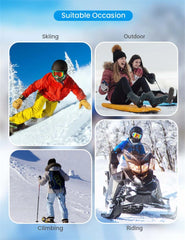 Professional Ski Gloves Snowboard Mittens Waterproof Goatskin Leather Winter Thermal Gloves for Men Women Snow Skiing Snowmobile