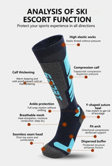 Adult Thermal Winter Ski Socks Men Women Warm Outdoor Cycling Snowboarding Sports Thermosocks Camping Hiking Stockings