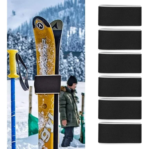 Outdoor Skis Fixing Band Ski Brake Retainer Skiing Straps Skijoring Skis Fixing Band Wrap Snowboarding Straps Sled Ski Accessary