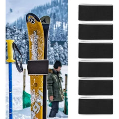 Outdoor Skis Fixing Band Ski Brake Retainer Skiing Straps Skijoring Skis Fixing Band Wrap Snowboarding Straps Sled Ski Accessary