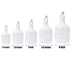 1-8pcs Portable Outdoor Camping Lights USB Rechargeable lamp LED Emergency Bulb Hook High Power Tents Lantern Night Lights Bulb