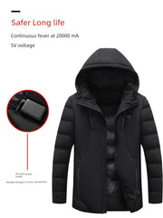 Black Technology Men's and Women's Thickened Windcheater down Cotton-Padded Jacket