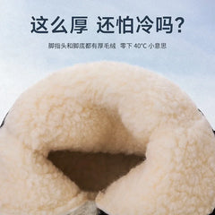 Unisex Boots Plush Warm Snow Boots Fashion High Top Casual Cotton Shoes for Men Anti Slip Platform Boots Couple Winter Botas2025