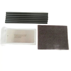 ski metal wax scraper polish pad ptex candle sitcks set for removal of excess wax from skis and snowboards tuning snowboarding