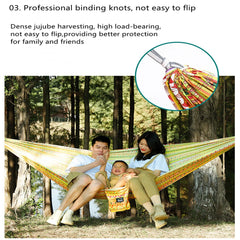 Portable Outdoor Garden Hammocks Quick Open Parachute Cloth Double Travel Camping Sleeping Hanging Hammock Swing Nature Hike