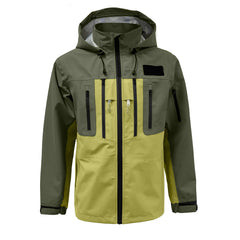 Men's Waterproof Fly Fishing Hiking Hood Jacket 3-layer Breathable Windproof Clothing Hardshell Coat