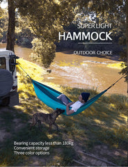 Naturehike Outdoor Ultralight Hammock Camping Portable Single / Double Leisure Hammock Anti Rollover High Load Bearing Camp Gear