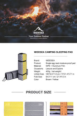 Widesea Camping Mat Portable Sleeping Pad Picnic Foam Bed Mattress Travel Trekking Equipment Blanket Waterproof Moistureproof