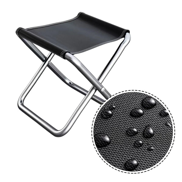 Outdoor Aluminium Alloy Portable Folding Picnic Camping Stool Mini Storage Fishing Chair Ultralight Furniture