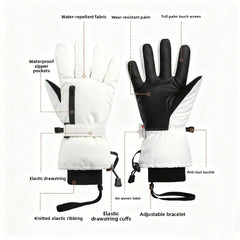 Cycling Gloves Winter Touchscreen Warm Men's Women Bicycle Gym Outdoor Driving Motorcycle Waterproof Thermal Non-Slip Gloves
