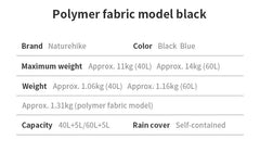 Naturehike Hiking Backpack Outdoor Sports Bag 60+5L Large Capacity Ergonomic Design Backpack Camping Travel Waterproof Bagpack