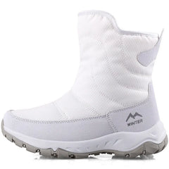 Brand Men Boots Winter Waterproof Snow Boots Unisex High Top Keep Warm Plus Outdoor Ankle Boots Male Cotton Casual Sneakers