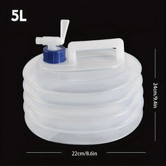 Outdoor Folding Square Water Bag, Car Portable Thickened Bucket, Field Drinking Water Storage Tank