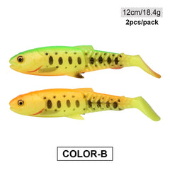 Spinpoler Predator Soft Fishing Lure Swimbait Paddle Tail Silicone Cannibal Artificial Bait Open Mouth Jig Head Bass Sea Wobbler