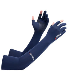 Summer Anti-UV Gloves Sleeve for Men and Women Cycling Sport Gloves Long Sleeve Breathable Arm Sleeves Summer Women's Cool Glove