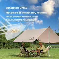 Naturehike 4-6 Person Windproof Large Awning Camping Tent with fishing Hiking Outdoor Tourism Beach Pergola SunShelter Tarp Rain