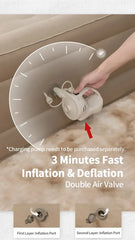 Naturehike Outdoor Camping 45cm Thick TPU Inflatable Pad Portable 2Persons Sleeping Mattress Large Mat Free Give Repair Bag