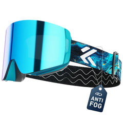 KAPVOE Men Photochromic Ski Goggles OTG Snowboard Glasses Women Anti Fog Magnetic Lens UV400 Protection Snow Sports Eyewear