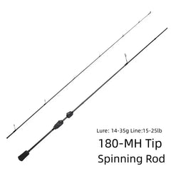 Mavllos Resolute Superhard Bass Spinning Rod Line 15-25lb Lure 14-35g 1.8m Hollow MH Tip Light Carbon Fishing Casting Rod
