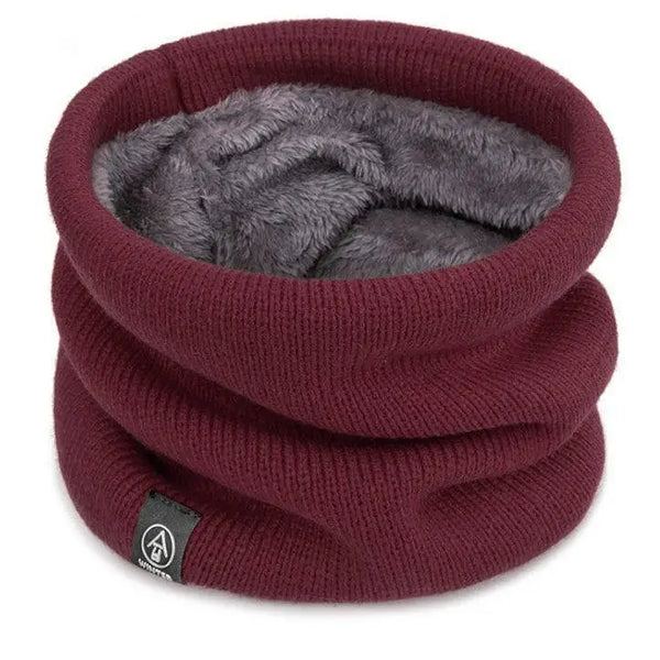Soft Knit Winter Neck Warmer Thickened Thermal Gaiter Scarf Cover for Running Skating Skiing Hiking Outdoor Sports Cold Weather
