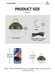 Widesea Camping Light Mini Led Lamp Outdoor Portable Hook Hanging Waterproof Charging Lighting Backpack Tent Hiking Supplies