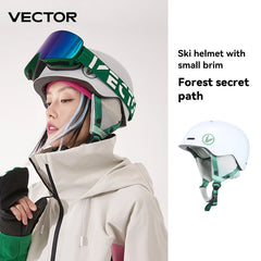 VECTOR Ski Helmet Safety Integrally-Molded Snowboard Helmet Motorcycle RemovableSkiing Snow Husband Men Women Child Kids