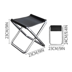 Outdoor Aluminium Alloy Portable Folding Picnic Camping Stool Mini Storage Fishing Chair Ultralight Furniture