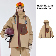 VECTOR Men Women Ski Jacket Winter Warm Windproof Waterproof Outdoor Sports Snowboard Ski Coat Trousers Snow Clothes Women