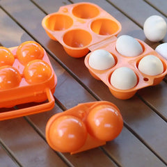 2/4/6 Grid Egg Storage Box Outdoor Portable Egg Case With Handle for Outdoor Camping Picnic Eggs Box Case Kitchen Organizer Case
