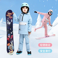 Children's snowboard youth's all region flat flower skateboard snow boot fixing board new all-around skiing equipment