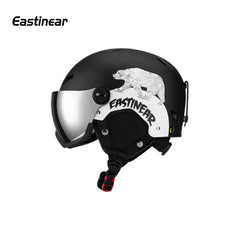 Eastinear polar bear Ski Helmet Men Snow Goggles In One Anti-Impact Snowboard Helmet For Adult Women Snowboard Safety Helmet