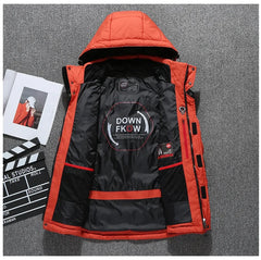 Winter Fishing Jacket White Goose Down Outdoor Mountaineering Hunting Down Jacket Cycling Camping Snow Skiing Warm Jacket