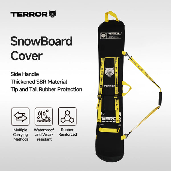 Classic Dumpling-Style Snowboard Bag, Waterproof Protective Board Cover with Reinforced Nose & Tail, Lightweight Carry Bag