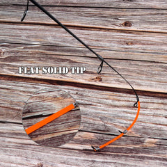 UL ML Winter fishing rod soft tip 50cm Ice fishing rod with Flat tip high quality Fiber Glass tip with cork handle